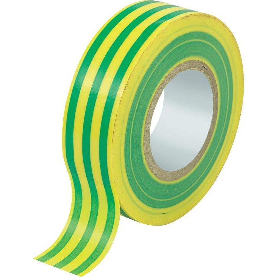 Electrical Tape Yellow/Green 19mm x 33mtr