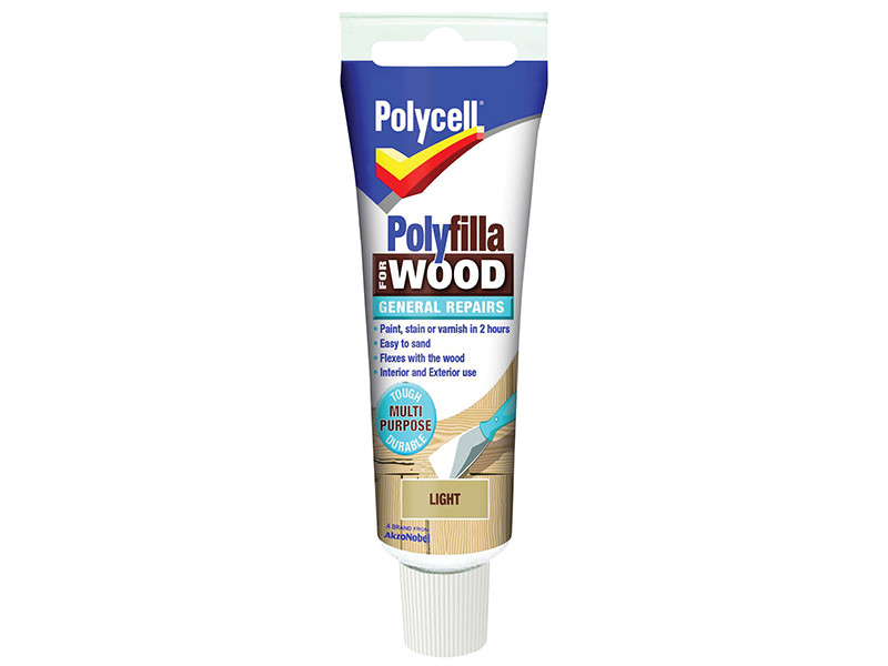 Polycell PLCWGRL330 Polyfilla For Wood General Repairs Tube Light